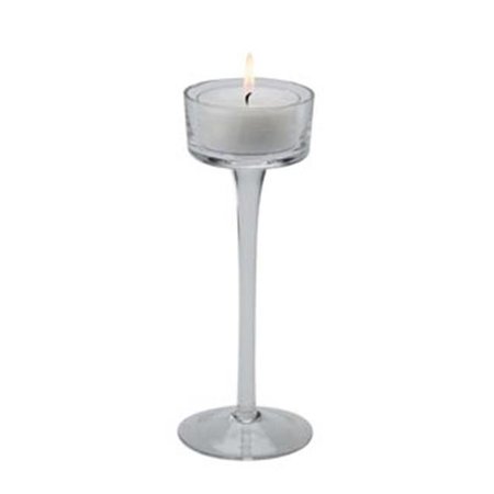 FROMTHEHEART 7.87 in. Glass Daylight Pedestal Candle Holder; Pack of 4 FR707133